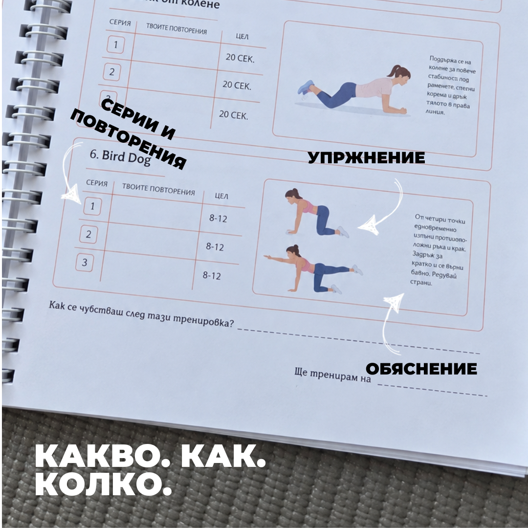 Стъпка по стъпка — тренировъчен планер